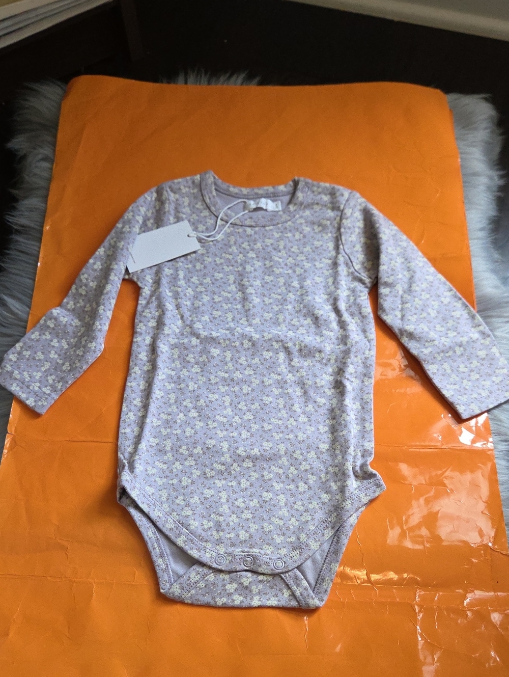 Nwt! Jamie Kay Long Sleeve Bodysuit In Rosalie Field Drops Size 2yr